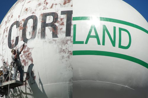 Cortand, Ill., Water Tank - Before and After